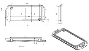 AK-DM-008 Gri 35x85x15,3  Duvar Tipi Kutu