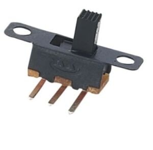 ANAHTAR SÜRGÜLÜ 3 Pin SS12F22  90° ON ~ ON  Vida Kulaklı İĞNE BACAK
