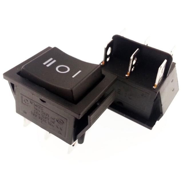 ANAHTAR BÜYÜK ON ~ OFF ~ ON  SİYAH  IŞIKSIZ  6 PİN  IC-108