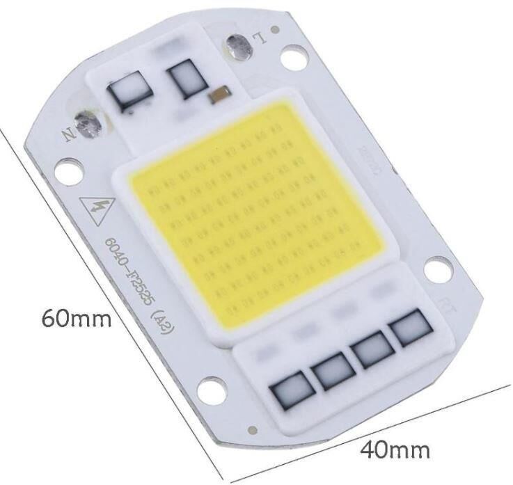 LED POWER COB 50W GÜNIŞIĞI 3000K  220V AC  50W  60X40MM