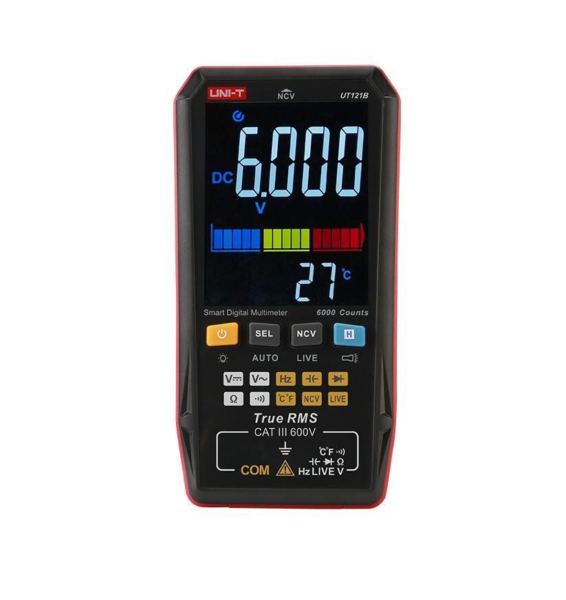 Unı-t UT121B True Rms Cep Tip Akıllı Dijital Multimetre Ncv/Live 750v Ac 1000v Dc