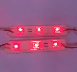 LED-Modül 5mm Flux Led'li 3'lü KIRMIZI Su geçirmez