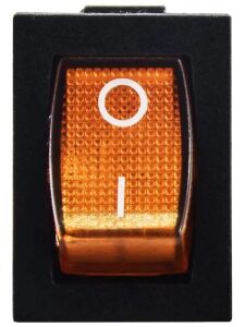 Anahtar Mini Sarı On Off Işıklı 3 Pin 6a 250v Kcd1-2-101n / Ic-118 ( Kalıcı Tip)