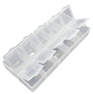 Organizer Malzeme Kutusu 10 Bölmeli Şeffaf PBB040-16 (#21) Setbox 85x40x20mm