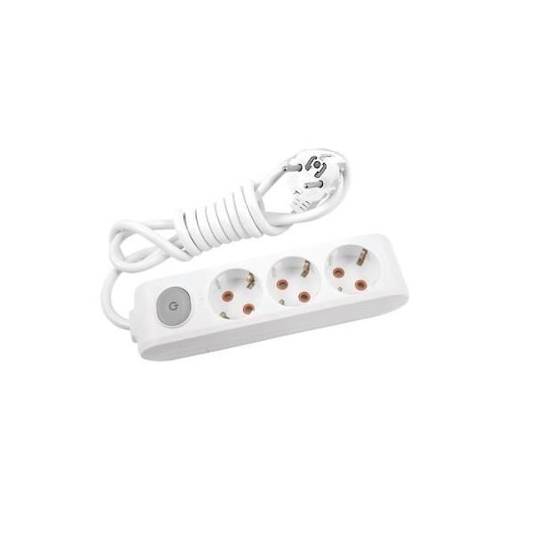 Viko MultiLet 3 lü Topraklı Priz Anahtarlı Çocuk Korumalı 2 Metre (90117302)