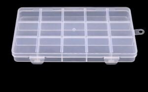 Organizer Malzeme Kutusu 15 Bölmeli Şeffaf PBB040-28 (#36) Setbox 155x95x18mm