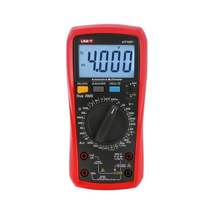Unı-t Ut 105+ Otomotiv Dijital Multimetre Ac/Dc 1000v Ac/Dc 10a °C