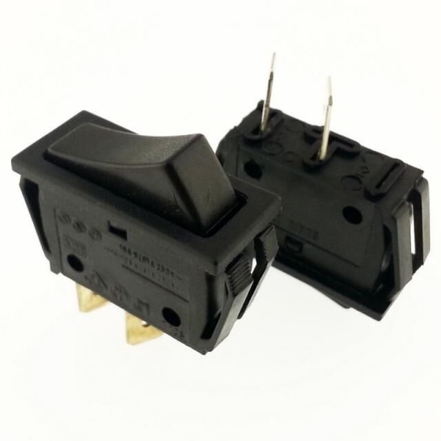 ANAHTAR 16A  DAR ON ~ OFF SİYAH 2 PİN  IŞIKSIZ DF61C11000000-16 1 İNCİ KALİTE