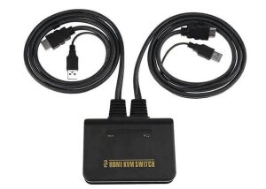 S-Link SL-2702HKW 2li HDMI 1.8m Kablolu Otomatik HDMI KVM Switch