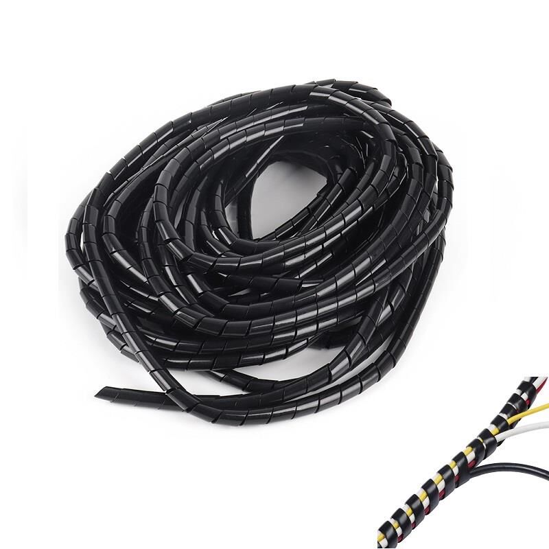 Kablo Toplama Spirali Helezon 8 mm 10 Metre Siyah