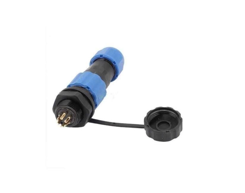 SD16 6 Pin 16 mm Su Geçirmez Erkek Soket Konnektör