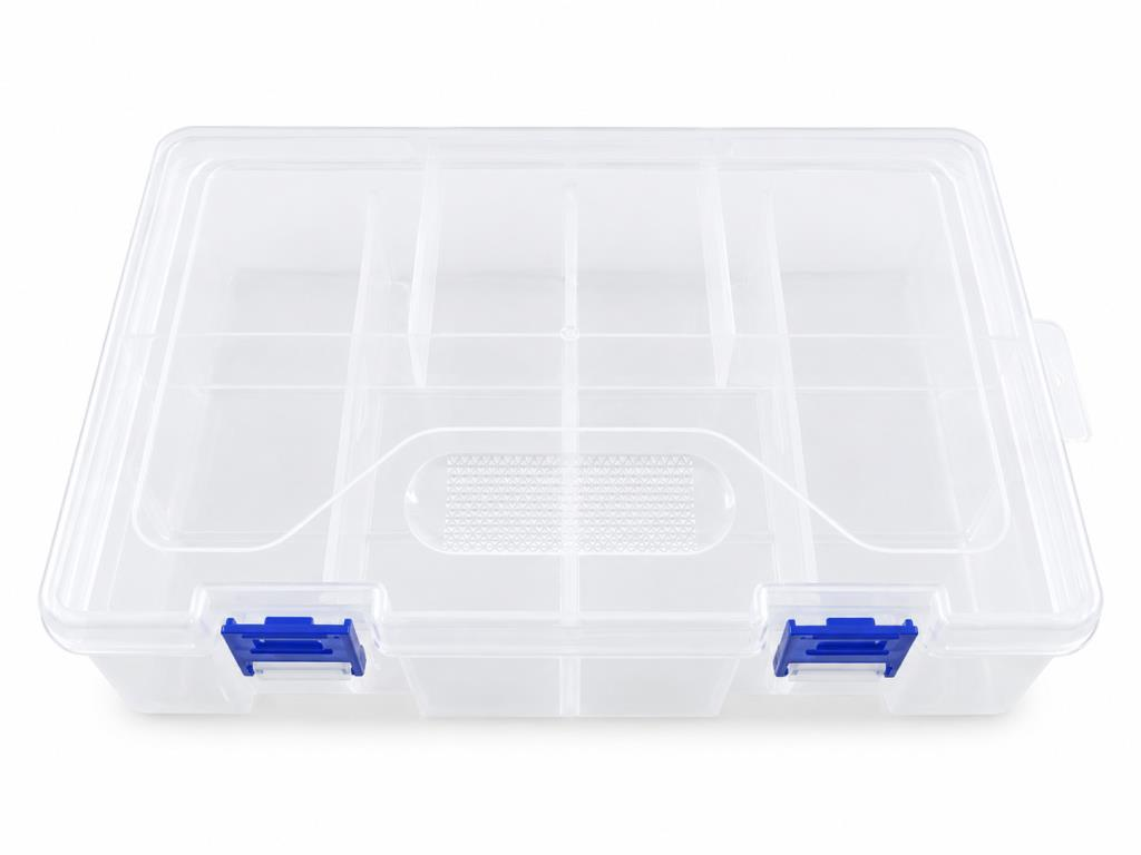 Organizer Malzeme Kutusu 8 Bölmeli Şeffaf Setbox 225 x155 x 62mm