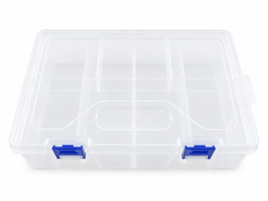 Organizer Malzeme Kutusu 8 Bölmeli Şeffaf Setbox 225 x155 x 62mm