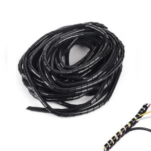 Kablo Toplama Spirali Helezon 30 mm 5 Metre Siyah