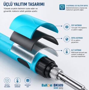BAKON BK609 80W Kalem Havya
