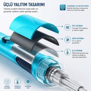 BAKON BK609S 90W Ayarlı Analog Kalem Havya