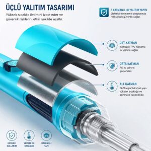 BAKON BK609S 90W Ayarlı Analog Kalem Havya