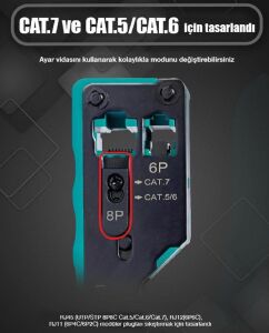 Proskit CP-335N Sıkma Pensesi CAT5-CAT6-CAT7-6P