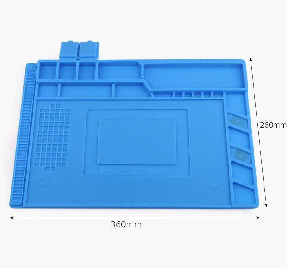 Silikon Çalışma Ped 360x260 mm Mıknatıslı Wellhise