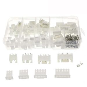 230 Adet Xh2,54 Jst Konnektör Seti 2,54mm 2-5 Pim Takım 4 Çeşit Şeffaf Çantada