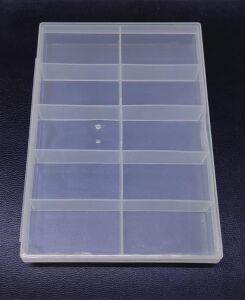 Organizer Malzeme Kutusu 10 Bölmeli Şeffaf PBB040-22 (#31) Setbox 130x90x18mm