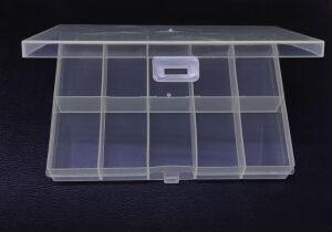 Organizer Malzeme Kutusu 10 Bölmeli Şeffaf PBB040-22 (#31) Setbox 130x90x18mm