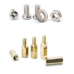 910 Adet M3 Metal Distans Vida Somun Pul Seti Aralıyıcı Stand off 13 Çeşit Şeffaf Çantada