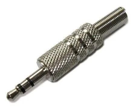 STEREO MİC 3,5mm 3 BOĞUM ERKEK METAL JAK METAL  KULAKLIK TİPİ