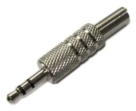 STEREO MİC 3,5mm 3 BOĞUM ERKEK METAL JAK METAL  KULAKLIK TİPİ