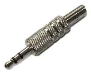 STEREO MİC 3,5mm 3 BOĞUM ERKEK METAL JAK METAL  KULAKLIK TİPİ