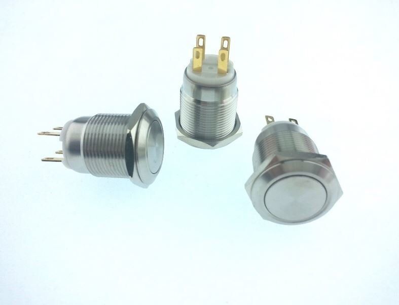 Onpow Anahtar LAS1GQ-11Z 19mm Işıksız Metal Su Geçirmez IP65
