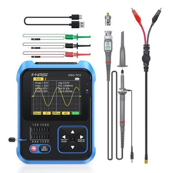 FNIRSI DSO-TC3-H El Tipi Dijital Osiloskop Transistör Test Cihazı