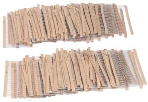 Direnç Seti 1/4W Karbon Film %5 20'Şerli 3120 Adet 156 Çeşit Şeffaf Çantada