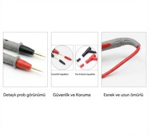 ÖLÇÜ ALETİ PROBU SMD İĞNE UÇ  WELLHİSE KT009