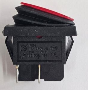 KCD2-201N-WR 16A On-Off Kırmızı Işıklı IP67  Büyük Anahtar