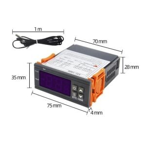 Stc-1000 AC 110-220V 10a Lcd Ekran Sıcaklık Kontrol Termostatı Ntc Problu