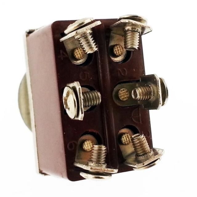 SWİTCH TOGGLE ON ~ ON  6 PİN  VİDA BACAK IC-157