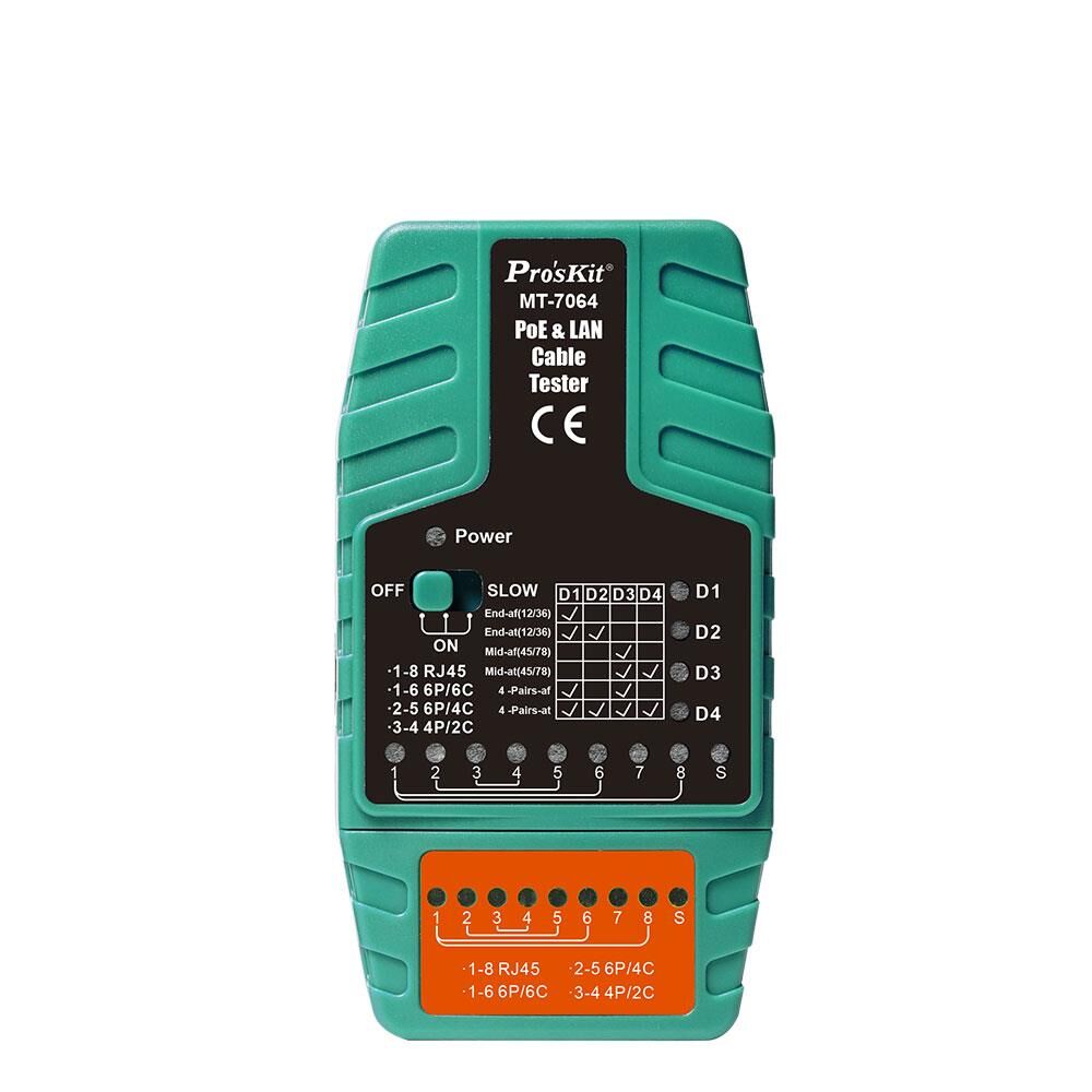 PROSKİT MT-7064 PoE & LAN  KABLO TEST CİHAZI