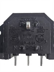 POWER ŞASE Tip ERKEK ZGCY  SP-864  90° PCB LEHİM Tip KULAKLI BAĞLANTI