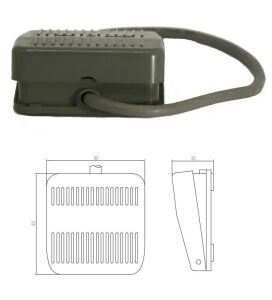 Lf-02 Ayak Pedalı Plastik Korumasız 20 cm Kablolu 250v 15A