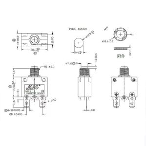 Resetli Termik Sigorta 3 Amper 125/250v Ac 32v Dc IC-271S (MR-1)
