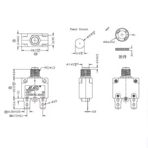Resetli Termik Sigorta 3 Amper 125/250v Ac 32v Dc IC-271S (MR-1)