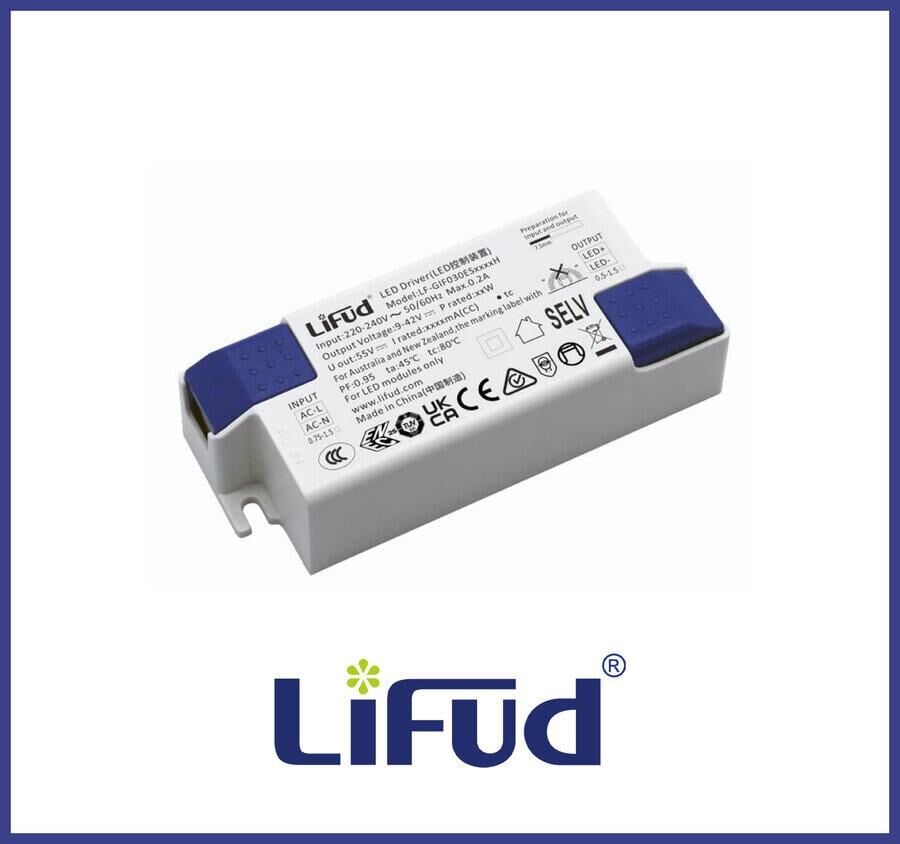 LED DRİVER LF-GIF030ES0700H  700mA,9~42Vdc,PFC,ENEC,FFree,IP20,Lifud