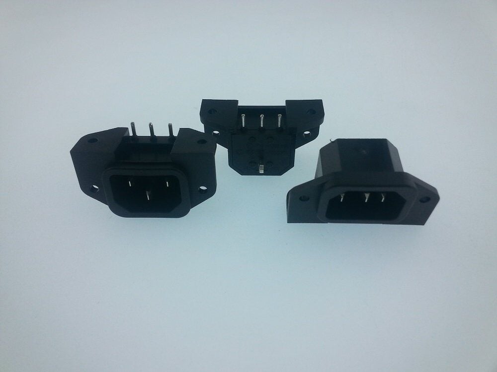 POWER ŞASE Tip ERKEK RONGFENG  90° PCB LEHİM Tip KULAKLI KET-3019 SS-7B