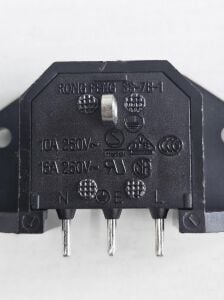 POWER ŞASE Tip ERKEK RONGFENG  90° PCB LEHİM Tip KULAKLI KET-3019 SS-7B