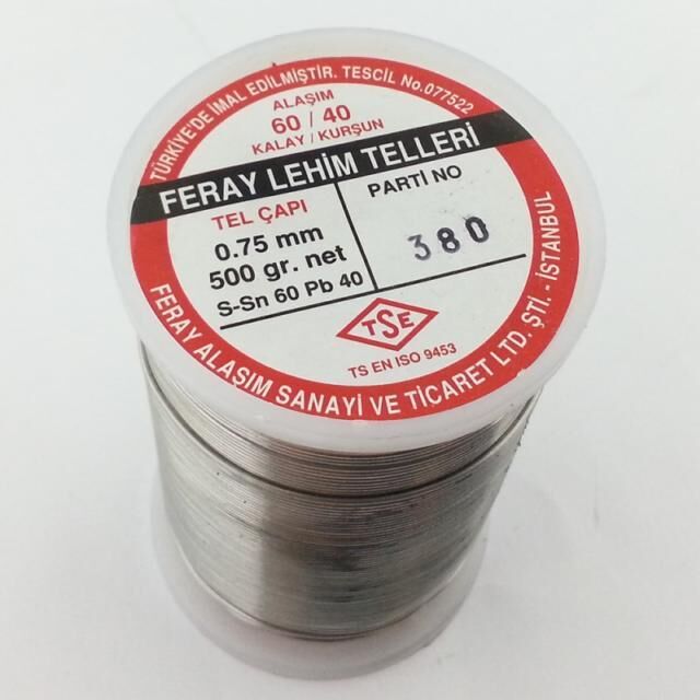 Feray Lehim Teli 500gr 0,75mm 60/40