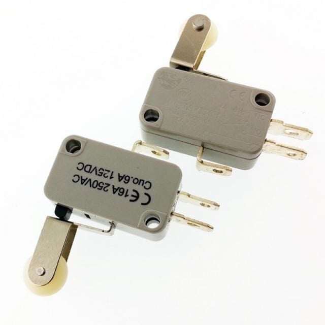 SWİTCH MAKARALI 16x28mm 14mm GRİ LEMA Dik  BEYAZ MAKARALI