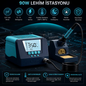 Bakon BK90 90w İntelligent Isı Ayarlı Havya İstasyonu