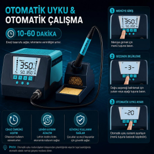 Bakon BK90 90w İntelligent Isı Ayarlı Havya İstasyonu
