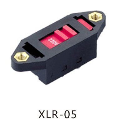 ANAHTAR SÜRGÜLÜ ŞASE Tip XLR-05 (110 ~ 220 ŞALTER)  6  PİNLİ VİDA BAĞLANTILI